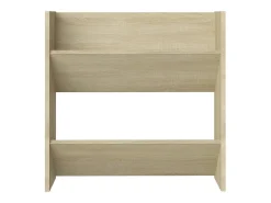 Zapateros de pared de 2 piezas roble Sonoma 60x18x60 cm