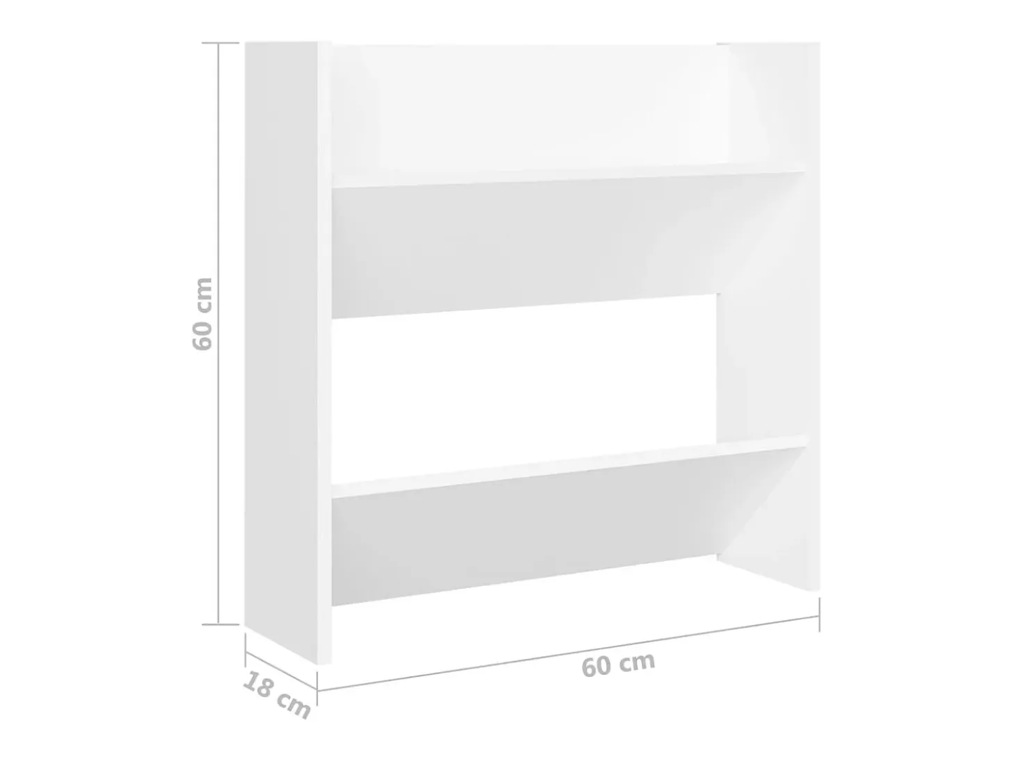 zapateros de pared de madera de ingeniería blanca