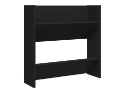zapateros de pared de madera de ingeniería negra