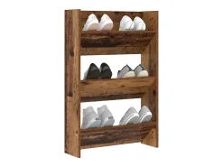 Zapateros de pared Madera vieja 60 x 18 x 60 cm