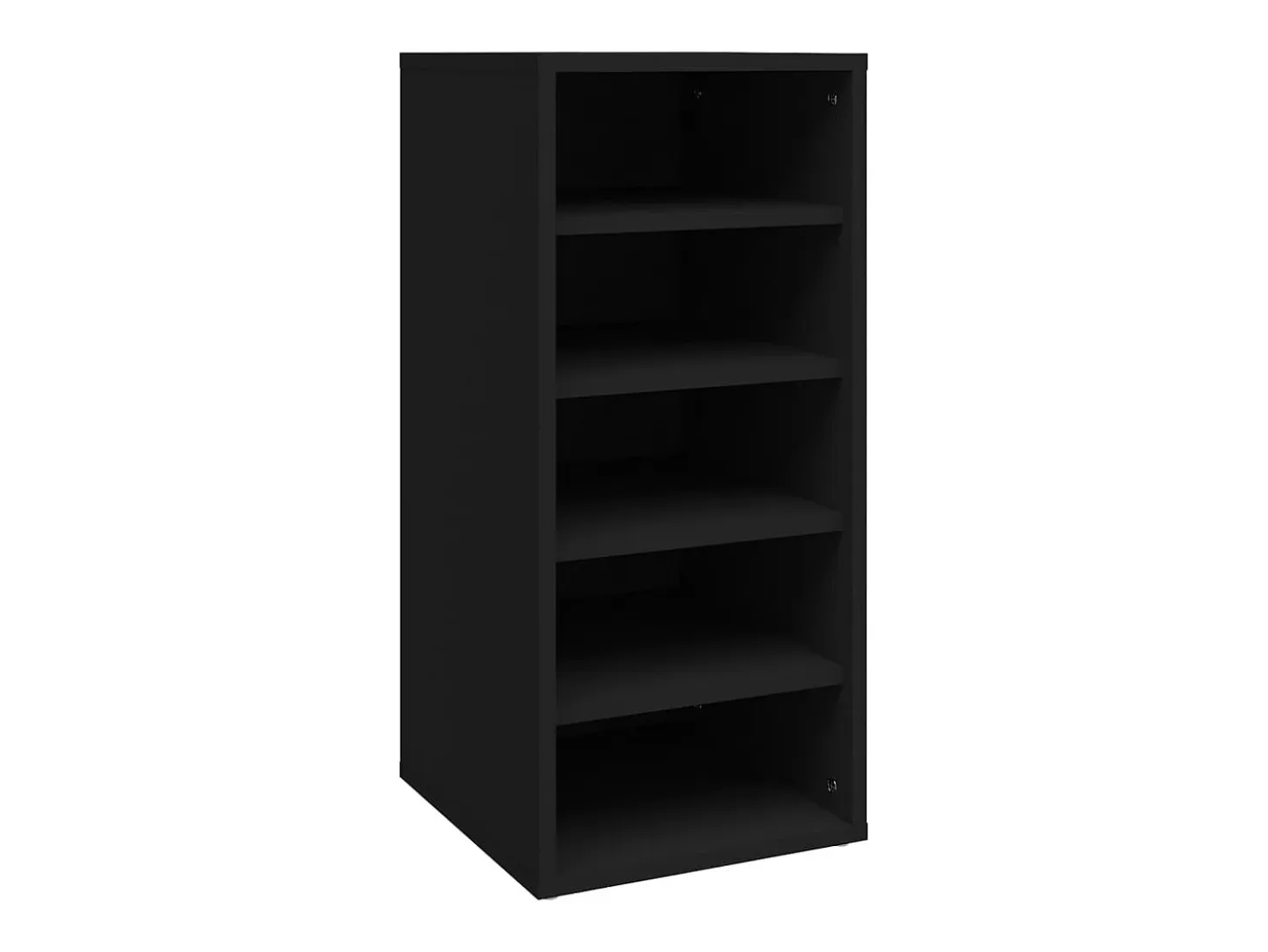 zapateros negros de 31,5 x 35 x 70 cm de madera de ingeniería