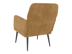 Zarina Sillón de terciopelo marrón 62x79x79 cm
