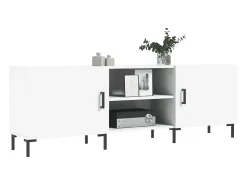 Zendra Mueble para TV madera de ingeniería blanco 150x30x50 cm