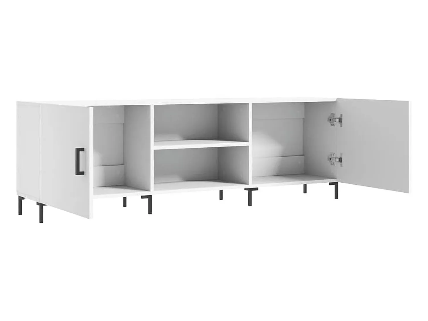 Zendra Mueble para TV madera de ingeniería blanco 150x30x50 cm