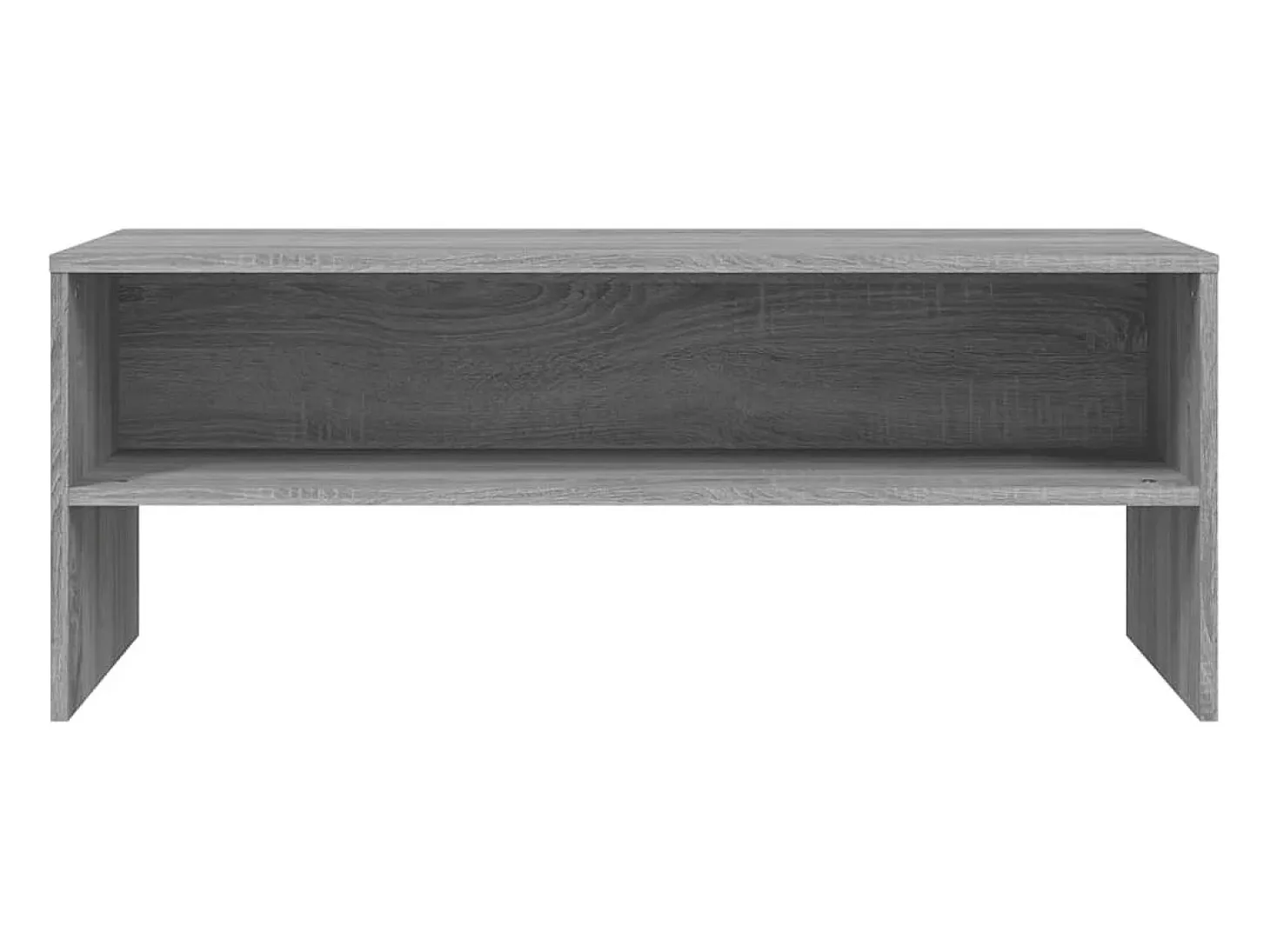 Zerina Mueble de TV madera contrachapada gris Sonoma 100x40x40 cm