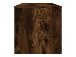 Zerina Mueble de TV madera contrachapada roble ahumado 100x40x40 cm