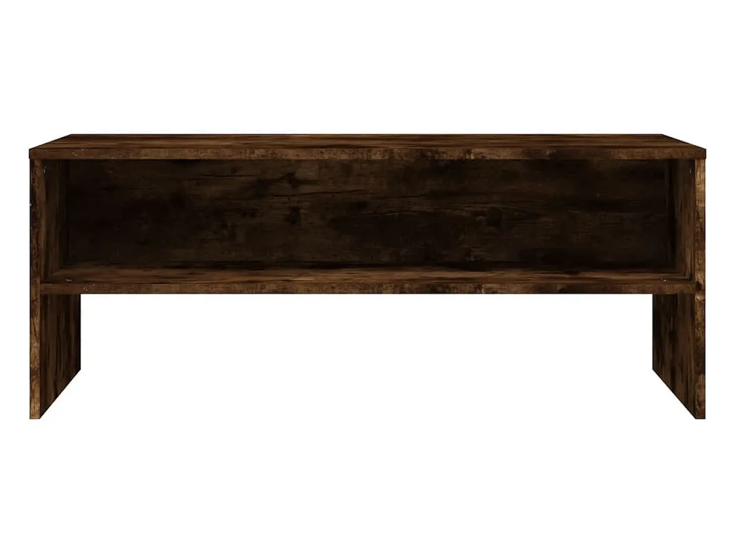 Zerina Mueble de TV madera contrachapada roble ahumado 100x40x40 cm