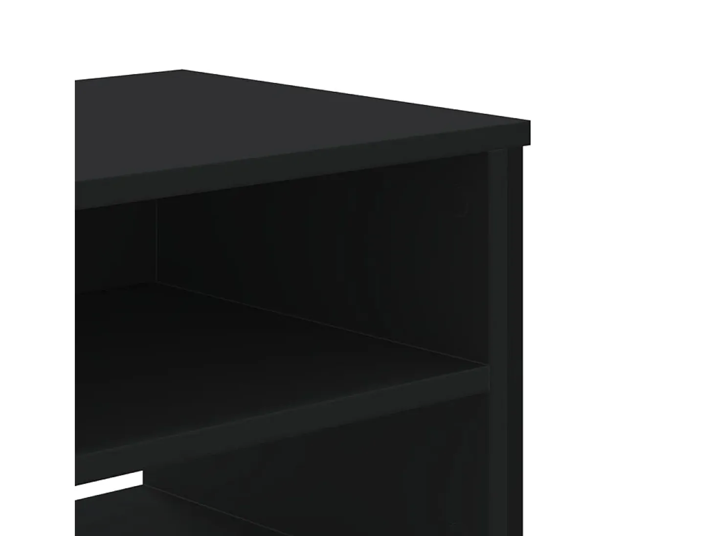 Zylar Mueble de TV madera de ingeniería negro 122x34x41 cm